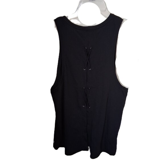 Victoria Sport Lace Back Tank Black sz L /B19 - Picture 1 of 7